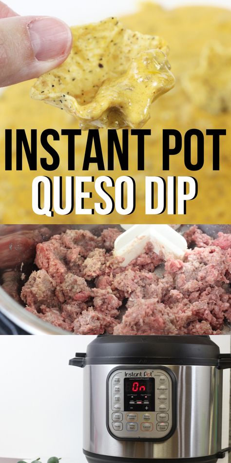 Instapot Appetizer, Instant Pot Dip, Instant Pot Queso Dip, Queso Velveeta, Rotel Chili, Instant Pot Queso, Queso Dip Recipe, Instapot Meals, Movie Food