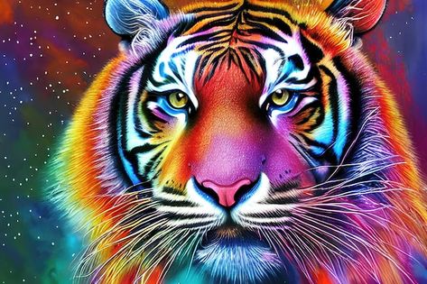 Photo lion in the sun abstract color art | Premium Photo #Freepik #photo #lion-illustration #lion-king #tiger-cartoon #lion Rainbow Animals, Sun Abstract, Hug Gif, Dog Pop Art, Rainbow Leopard, Abstract Color, Color Art, Premium Photo, Colorful Art