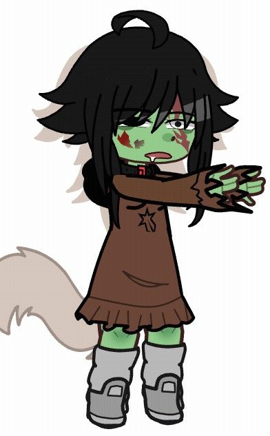 Zombie Gacha Club, Gacha Life Zombie, Gacha Zombie, Apocalypse Oc, Zombie Pose, Gacha Stickers, Zombie Clothes, Zombie Costume, Oc Gacha