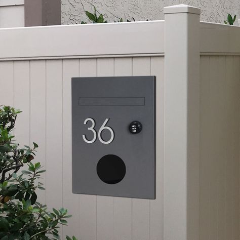 Parcel Letterboxes - Shop Modern Parcel Letterboxes Australia Wide Letterbox Ideas Australia, Wanaka House, Letterbox Ideas, Letter Box Design, Hamptons Beach, Newspaper Holder, Yard Fence, Front Fence, Beach House Exterior