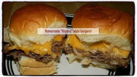 Krystal Burgers, Krystal Burger, Burgers Healthy, Lipton Onion Soup Mix, Food Beef, Hamburger Meat, Hawaiian Rolls, Lean Beef, Healthier Choices