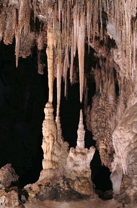 Carlsbad Cavern-- Big Room Route Chinese Theater, Carlsbad Caverns National Park, Natural Cave, Big Room, Carlsbad Caverns, Land Of Enchantment, American Southwest, National Park Service, Rock Formations