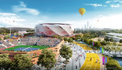 Future Stadium, Sport Facility, City Development, Public Facilities, Stadium Architecture, Future Architecture, Stadium Design, Architecture City, Public Architecture