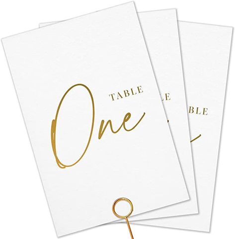 Amazon.com: Twistionery Wedding Table Numbers - Gold Table Numbers for Wedding Reception - Table Number Cards - Table Wedding Number Cards - Table Numbers 1-30 - 4x6 inches : Home & Kitchen Table Numbers For Wedding, Gold Table Numbers Wedding, Gold Table Numbers, Acrylic Table Number, Table Number Holders, Card Table Wedding, Wedding Numbers, Table Wedding, Table Number Cards