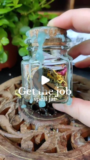 Raven 🌿✨ | Witchcraft Coach on Instagram: "Get the job! ✨🌿💼  Take this spell jar with you to job interviews to get the job you want! 🥳✨  #spelljar #spellwork #spelljartutorial #magicalherbs #witch #witchcraft #witches #magic #herbs #herb #spellwork #spell #greenwitch #witchcraft101 #babywitch #witchtip #witchtok #vvitchtok #witchesofinstagram🔮🌙 #witchesoftiktok🔮🌙 #beginnerwitch101 #beginnerwitch" Get A Job Spell Jar, Get The Job Spell Jar, Academic Success Spell Jar, Get The Job Spell, Spell To Get A Job, Job Spell, Easy Spells, Magic Herbs, Spell Jar