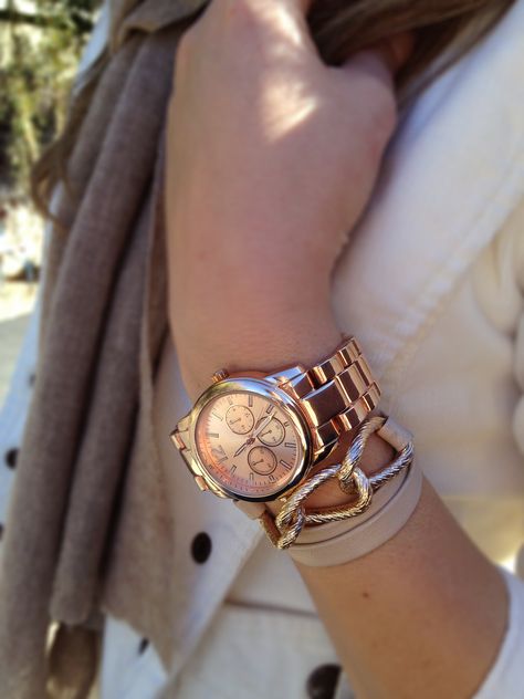 Rose-gold boyfriend watch, Target #style #budget Indie Hipster Fashion, Boyfriend Watch, Gold Michael Kors Watch, Office Women, Rose Gold Watches, Target Style, Women Watches, Watches Women Fashion, Rose Gold Watch