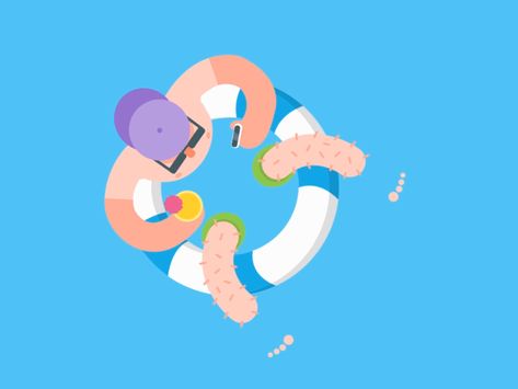 summer mood by Mohamed Zidane - Dribbble Summer Animation, Mochi Cat, 2d Character Animation, Motion Graphics Inspiration, Summer Illustration, Summer Mood, Cartoon Man, Funny Character, Animation Design