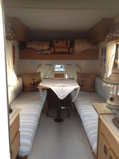 Bedford Bambi Interior, Bedford Bambi, Camper Interior Ideas, Living In A Camper, Glamper Camper, Campervan Ideas, Camper Van Ideas, Micro Camper, Campervan Interior