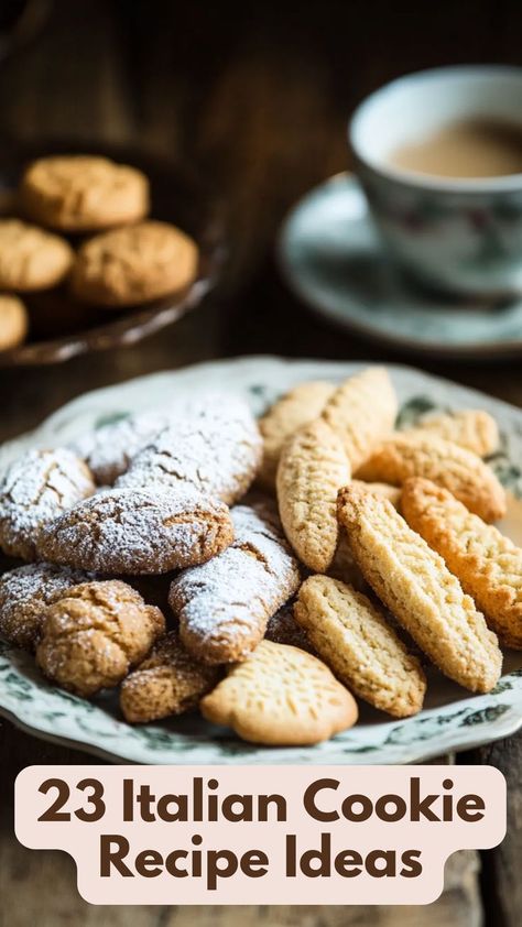 Discover Italian cookie recipe ideas that bring the authentic flavors of Italy to your kitchen. From classic biscotti to delicate amaretti, these recipes are perfect for any occasion. Elevate your baking with traditional and modern Italian cookies that everyone will love. Start baking your way through these delicious recipes today and experience the taste of Italy. Click to explore all the mouthwatering options now! via @restaurantclicks Italian Cookies Authentic, Classic Biscotti, Best Italian Cookie Recipe, Fair Recipes, Italian Cookie Recipe, Italian Fig Cookies, Wedding Cookies Recipe, Italian Wedding Cookies, Italian Rainbow Cookies