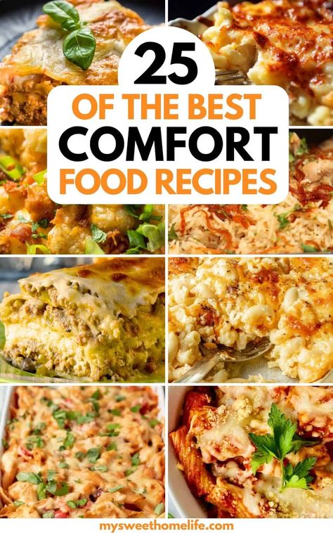 Nothing beats comfort food on a cold winter's day - so the next time you're in the mood, try these comfort food recipes featuring soups and stews, creamy pasta dishes, cheesy goodness and more. Best Cold Weather Food, Dinner Recipe For Cold Weather, Creamy Comfort Food, Food To Make On Cold Days, Best Soup For Cold Weather, Cold Rainy Day Recipes, Cold Weather Meals Comfort Foods, Tasty Soft Food Recipes, Winter Warming Recipes