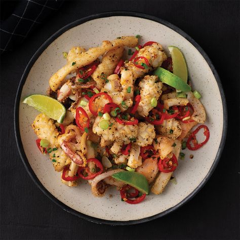 Korea Recipes, Chinese Seafood, Salt And Pepper Squid, Chinese Mustard, Marion Grasby, Marion's Kitchen, Shellfish Recipes, Kitchen Recipe, Asian Dishes