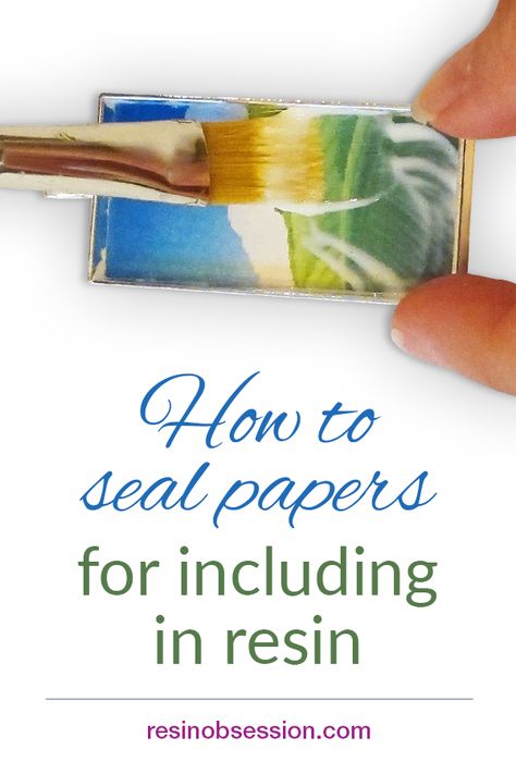 Get advice for how to avoid water stains and other discolorations when using papers in resin - Resin Obsession . #resin #resinobsession #resincrafts #resinjewelry Resin On Paper Jewelry, Tissue Crafts, Resin And Paper, Resin Paper, Resin Crafting, Epoxy Crafts, Epoxy Ideas, Paper Jewellery, Resin Creations