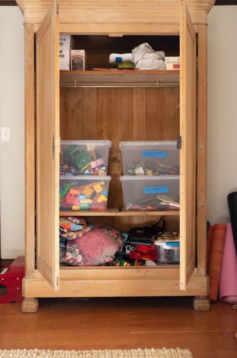 Hide Toys, Living Room Toy Storage, The Grit And Polish, Grit And Polish, Puzzle Table, Magic Treehouse, Messy Room, The Toys, Corner Table