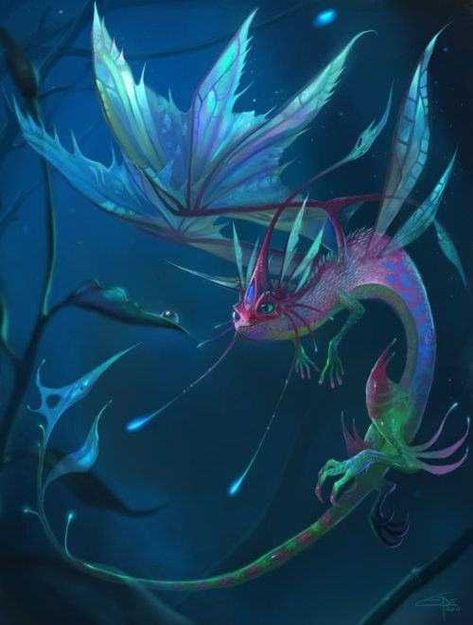 Creatures [multifarious] - Imgur Ocean Character, Sea Human, Faerie Dragon, Mermay Art, Creature Fantasy, Fairy Dragon, Fantasy Creatures Art, Dragon Artwork, Mythical Creatures Art