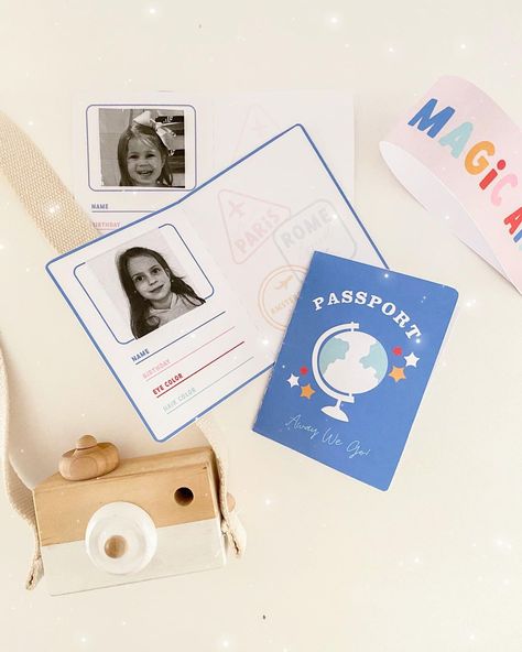 The Magic Playbook on Instagram: “Passport ready ✔️Sharing a peek at our DIY passports in stories !” Diy Passport, Magic Names, Transportation Theme, Easy Ideas, Eye Color, The Magic, Transportation, Preschool, Birthday