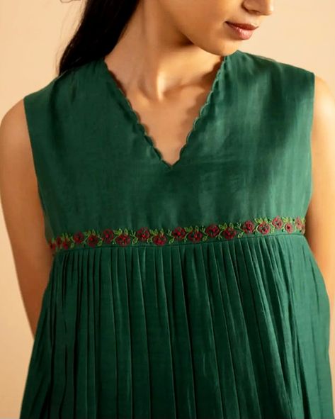 Kurti | Kurta | Dresses | Tunic | Neck Designs Hand Embroidery On Kurti Neck, Kurti Yoke Designs, Hand Work Kurti Designs Latest, Yoke Pattern Kurtis, Cotton Kurti Designs Latest Fashion, Kurthi Necks Latest Design, Necklines For Kurtis, Yoke Designs For Kurtis, Hand Embroidery Designs For Kurti