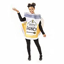 Check this out! Honey Halloween Costume, Bumblebee Halloween, Panda Bear Costume, Honey Costume, Black Bridal Dresses, Bumble Bee Costume, Jar Of Honey, Funny Couple Costumes, Family Costume Ideas