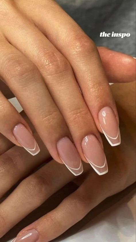 Simple Graduation Nails, Trip Nails, Grad Nails, French Manicure Nail Designs, Future Nails, Manicure Nail Designs, Valentine Nails, French Manicure Nails, Her Nails