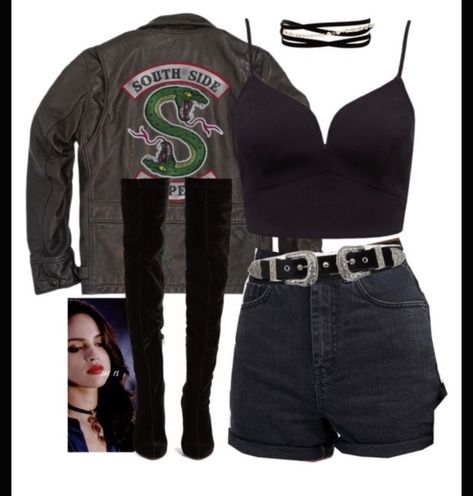 Fangs Fogarty, Riverdale Merch, Southside Serpents, Biker Girl Outfits, Riverdale Fashion, Badass Outfit, Teenage Outfits, Fandom Outfits, Poker Face