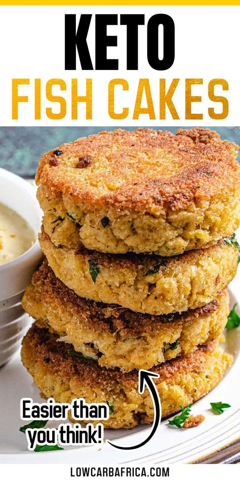 Keto fish cakes are a great way to turn boring cod fish into a deletable dish! These keto fish cakes are full of protein and make a great breakfast or side dish. Add a salad for an easy lunch of fish cakes. Making fish cakes is way easier than you think! Cod Fish Cakes Recipe, Keto Fish Cakes, Cod Fish Cakes, Cod Cakes, Keto Fish, Fish Cakes Recipe, Keto Salmon, Salmon Patties Recipe, Seafood Menu