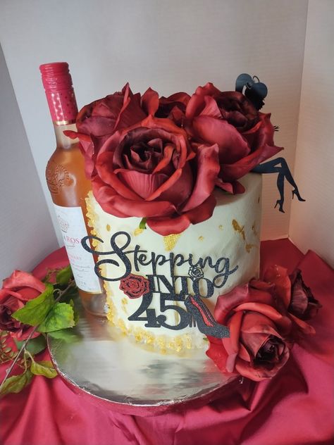 45th Birthday cake Cake 45 Birthday Woman, 45 Birthday Cake Women, 45 Birthday Ideas For Women, 45th Birthday Ideas For Women, 45th Birthday Cake, Birthday Ideas For Women, 45 Birthday, 42nd Birthday, Cupcake Birthday Cake