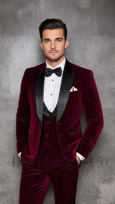 This Mens Jackets & Coats item is sold by LavidesignsCo. Ships from India. Listed on Jun 8, 2024 Tuxedo For Groom, Men Tuxedo, Prom Dinner, Jacket For Winter, Winter Suits, Velvet Suit, Men Suit, Linen Suits, Burgundy Velvet