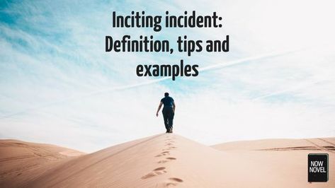 Inciting incident definition: The first story scene that sets up questions your story will solve or answer. Learn how to use inciting incidents. Inciting Incident, Plotting A Novel, Story Development, Poor Man, Free Stories, Story Structure, Words Matter, Writing Stuff, Writers Write