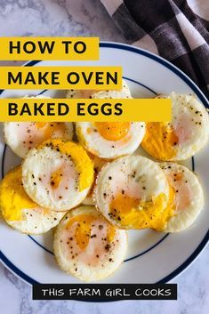 Oven Baked Eggs, Egg Recipes For Dinner, Baked Eggs Recipe, Easy Egg Recipes, Whoopie Pie, Breakfast Meals, Egg Dishes, Clam Recipes, Egg Recipes For Breakfast