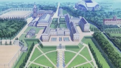 Ashford Academy, Anime House, Episode Interactive Backgrounds, Anime Places, Anime City, Fantasy Background, Scenery Background, Green Field, Fantasy City