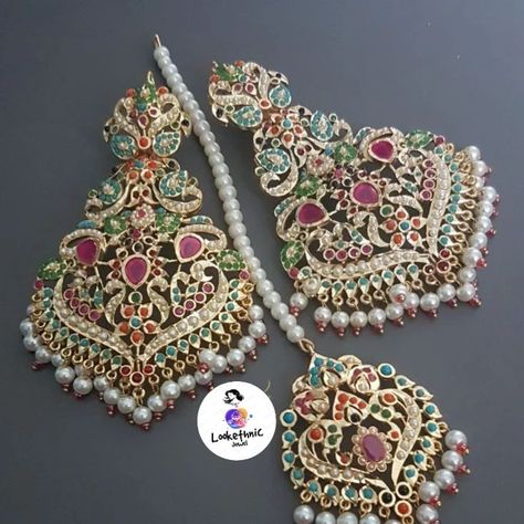 Jadau mangtika with beautiful earrings #india #jewellery#jadaujewellery #kota #hyderabad#jaipur#mumbai Jadau Mangtika, Bangles Design, Gold Bangles Design, Wedding Preparation, Fancy Jewellery, Bangle Designs, Gold Bangles, Hyderabad, Cute Jewelry