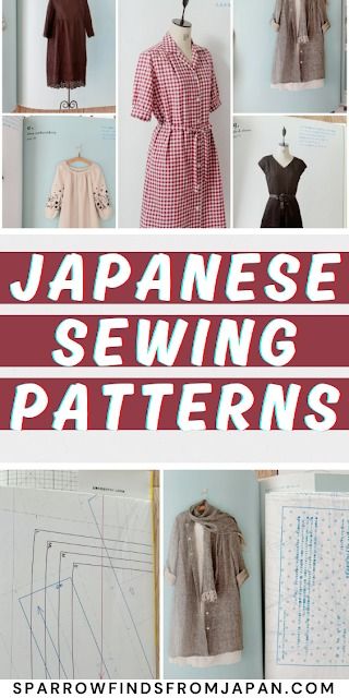 Japanese Sewing: Patterns, Techniques, and Inspirations – Sparrow finds from Japan Japanese Style Clothing, Shirt Patterns For Women, Sewing Terms, Japanese Fashion Magazine, Japanese Sewing Patterns, Beginner Sewing Patterns, Sewing Magazines, Japanese Sewing, Japanese Dress