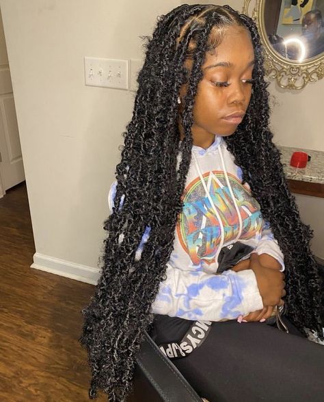 Fox Locs, Natural African American Hairstyles, Big Box Braids Hairstyles, Estilo Swag, Faux Locs Hairstyles, Braided Cornrow Hairstyles, Braids Hairstyles Pictures, Girls Hairstyles Braids, Hair Ponytail Styles