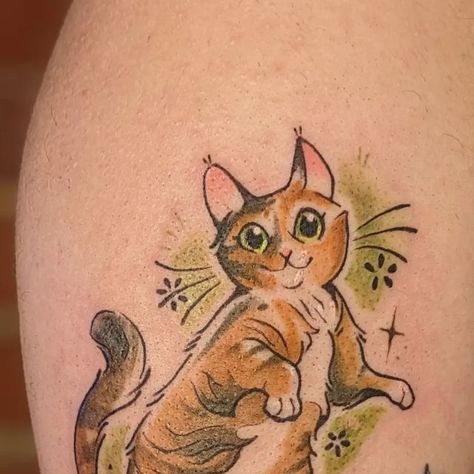 Amanda Jane on Instagram: "Sweet kitty girl for Nim! Thank you so much! 💚✨

#cattattoo #cat #kittytattoo #industryink #solidink #goodguysupply #torontotattoo #torontotattooartist #cutetattoo #bishoprotary #cheyennetattooequipment" Cat Pumpkin Tattoo, Pumpkin Tattoo, Tattoo Equipment, Cat Pumpkin, Thank You So Much, Cat Tattoo, Cute Tattoos, A Good Man, Kitty