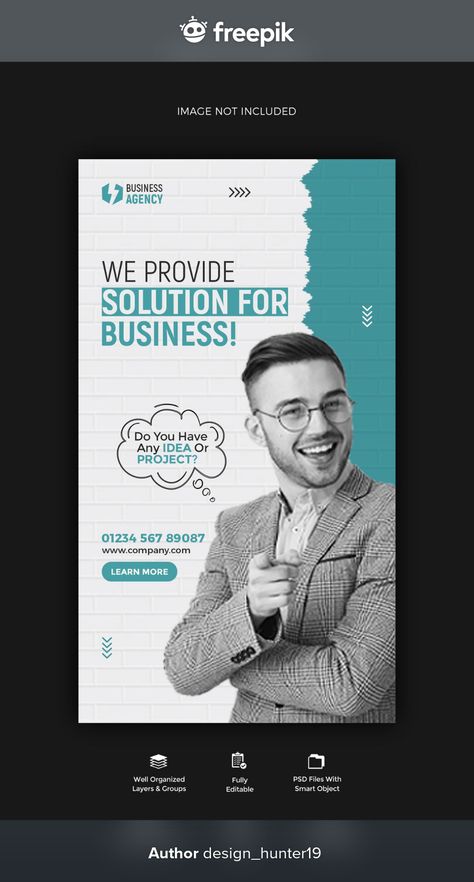 Business promotion and corporate instagram story banner template design Premium Psd Facebook Office, Corporate Instagram, Story Banner, Poster Design Layout, Facebook Templates, Instagram Promotion, Social Media Flyer, Graphic Design Flyer, Advertising Company