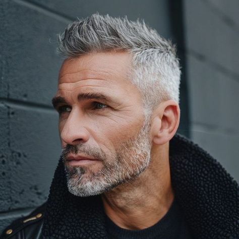 Before And After Mens Haircut, Men Haircut Grey Hair, Handsome 50 Year Old Men, Mens Hair Styles, Mens Wavy Haircuts, Mens Haircuts Wavy Hair, Medium Hairstyles For Men, Silver Hair Men, Mens Haircuts Straight Hair