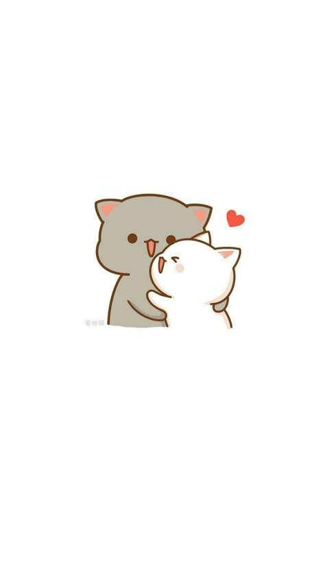 Peachcat And Goma, Cat Draw, Peach Cat, Bear Drawings, Chibi Cat, Cute Bear Drawings, Cute Panda Wallpaper, Cute Cartoon Images, Cute Cat Wallpaper