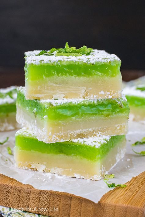 Key Lime Bars Recipe, Lime Bars Recipe, Key Lime Dessert Recipes, Key Lime Cheesecake Bars, Lime Dessert Recipes, Recipes Kale, Kale Chicken, Key Lime Bars, Key Lime Filling