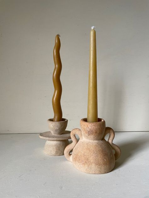 Ceramics Hand Building, Hand Building Pottery, Candle Holders Diy, Pottery Candle Holders, Pottery Tea Pots, Candle Holder Ceramic, Contemporary Candles, Candle Stick Decor, Pottery Candle Holder