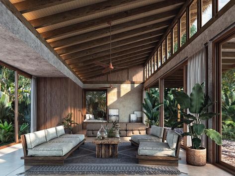 Jesus G Acosta on Instagram: “Casa Tropical • Tulum” Villa Layout, Wabi Sabi House, Tropical Houses Architecture, Tropical Villa, Modern Tropical House, Tropical Luxury, Tropical House Design, Studio Architecture, Tropical Interior