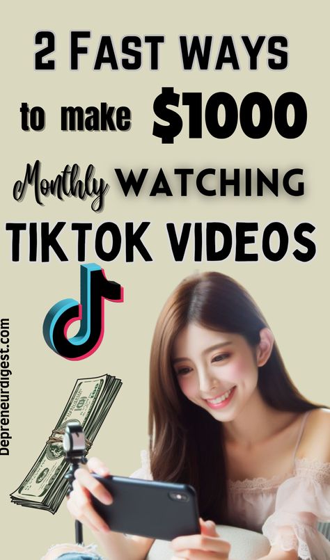 easy ways to make money Fast Ways To Make Money, Tiktok Success, Financial Design, Watch Tiktok, Quick Money Online, Side Hussle, Illusion Wallpaper, Clock Work, Coin Icon