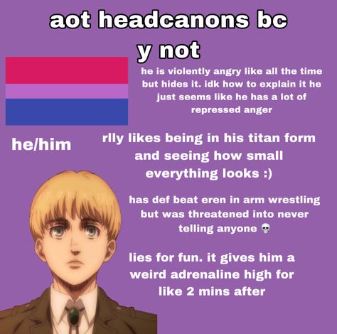 Armin Arlert Headcanons, Armin Headcanons, Annie And Armin, Repressed Anger, Levi And Erwin, Aot Memes, Armin Arlert, I Miss Him, Forever Love