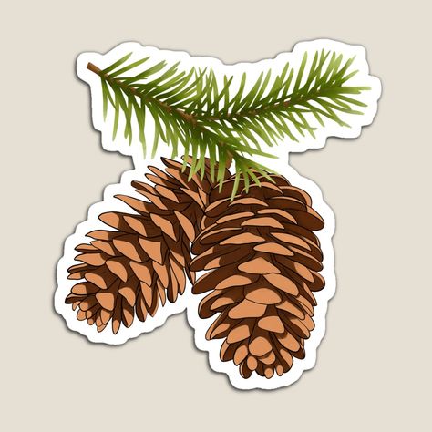 Get my art printed on awesome products. Support me at Redbubble #RBandME: https://www.redbubble.com/i/magnet/Evergreen-Pine-Cone-Pattern-Black-by-Kraina/63990073.TBCTK?asc=u Cone Pattern, Woodland Animals Theme, Diy Phone Case Design, Iphone Stickers, Christmas Worksheets, Christmas Magnet, Small Business Packaging Ideas, Inspirational Printables, Inspirational Stickers