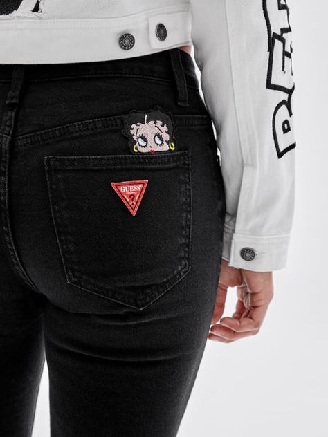 Breast Health, Accessories Store, High Waisted Denim, Betty Boop, Lifestyle Brand, Embroidered Patches, Lifestyle Brands, Bootcut Jeans, Stylish Women