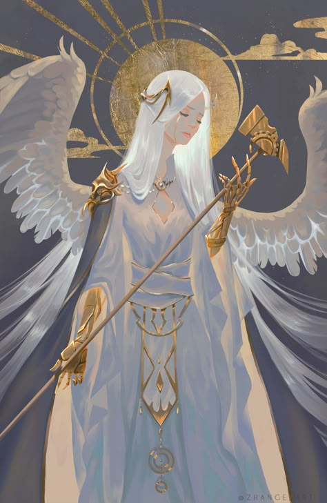 Zhange's Artwork Page - SCP Foundation Scp Foundation, Arte Sketchbook, 판타지 아트, Angel Art, 영감을 주는 캐릭터, An Angel, White Hair, Fantasy Character Design, 그림 그리기