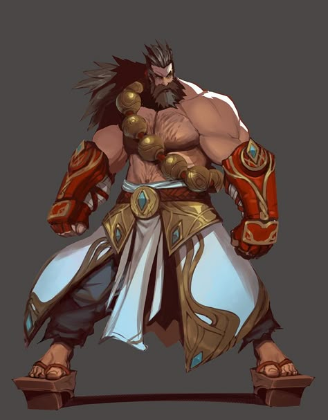 Barbarian Character Design Male, Japan Warrior, Fantasy Classes, Armor Reference, Fantasy Reference, Pathfinder Character, Characters Design, Character Design Male, Male Body