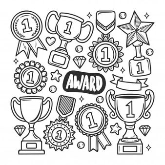 Award Drawing, Car Doodle, Hipster Doodles, Icons Hand Drawn, Hand Cartoon, Doodle Art Journals, Hand Drawn Icons, Doodle Coloring, Easy Doodle Art