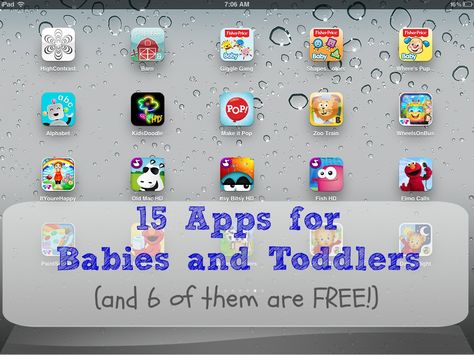 Our recommendation for 15 apps for babies and toddlers, age 0 to 24 months Toddler Ipad, Toddler Apps, Toddler Playground, Baby Apps, Iphone 5se, Ipad Games, Apple Watch Iphone, Baby Education, Iphone Games