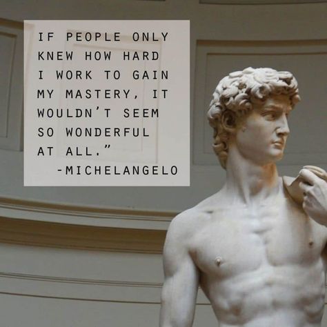 Michelangelo Once Said... Michelangelo Artist, Michelangelo Quotes, Deep Knowledge, Stoicism Quotes, Philosophical Quotes, Artist Quotes, Creativity Quotes, The Marble, Philosophy Quotes