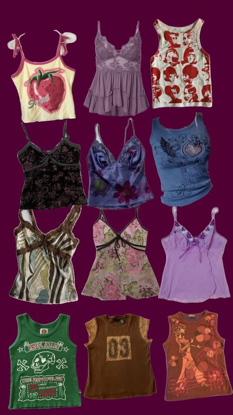 Check out forestbeanz333's Shuffles #tanktops #shirt Clothes Purple, Purple Tops, Downtown Outfits, 2000s Fashion Outfits, Aesthetic Aesthetic, Swaggy Outfits, Cute Everyday Outfits, Really Cute Outfits, 2000s Fashion