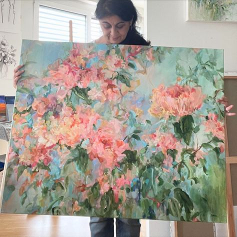 Sonal Nathwani (@sonaln) • Instagram photos and videos Sonal Nathwani Art, Sonal Nathwani, Glass Painting Designs, Living In La, Floral Inspiration, Botanical Painting, Oil Pastels, Rose Painting, Art Portfolio